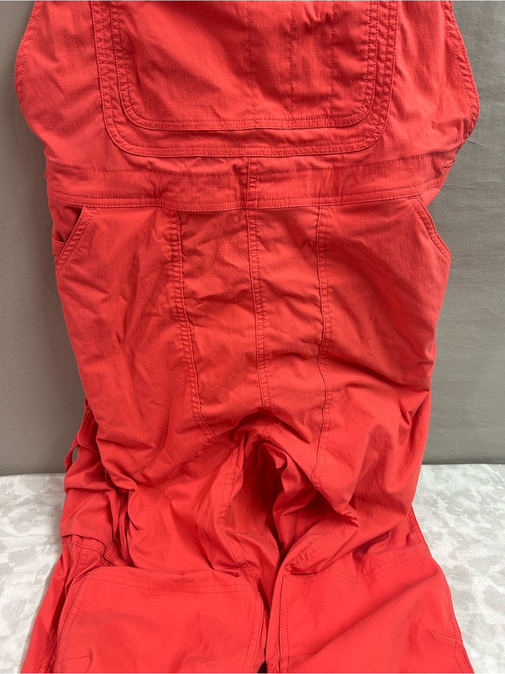 Duluth Trading Coral Overalls size L/ 31 - Picture 3 of 12